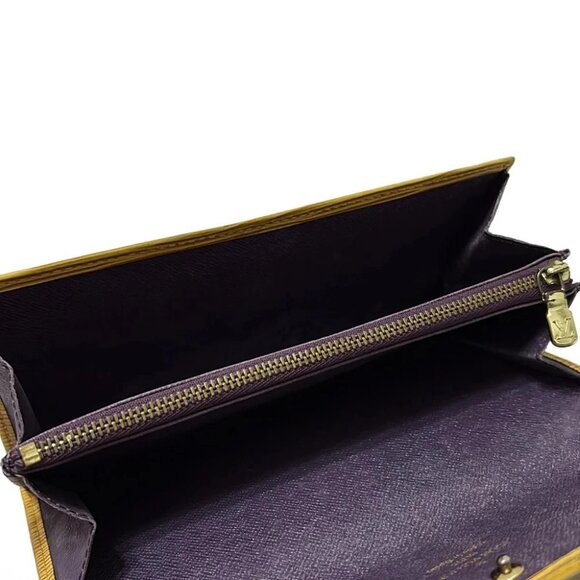 LOUIS VUITTON Pochette Porte Monnaie Credit M63579 Jaune Epi - - Picture 7 of 7